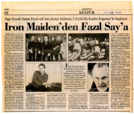 1998-08-20 Cumhuriyet (Iron Maiden)