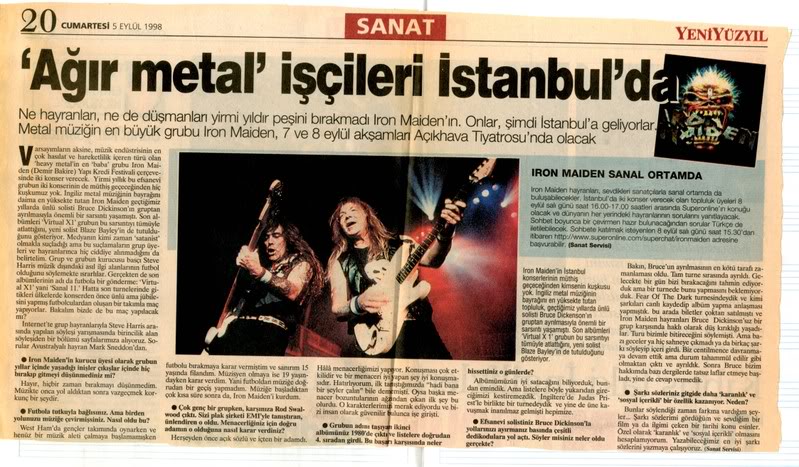 1998-09-05 Yeni Yüzyıl (Iron Maiden)