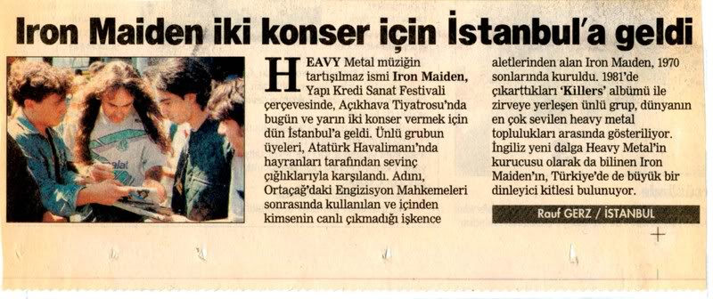 1998-09-07 Hürriyet (Iron Maiden)