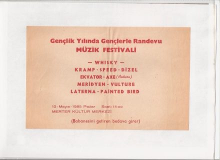 1985-05-12 Whisky, Kramp, Speed, Dizel, Ekvator, Axe, Meridyen, Vulture, Laterna, Painted Bird