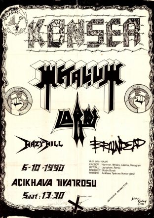 1990-10-06 Metalium, Lords, Hazy Hill, Braindead