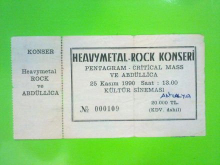 1990-11-25 Pentagram, Critical Mass (Gerçekleşmedi)