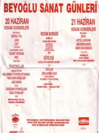 1992-06-20 Devil, Asım Can Gündüz, Dikenli Tel, Leke, Exit, Silent Scream, Red