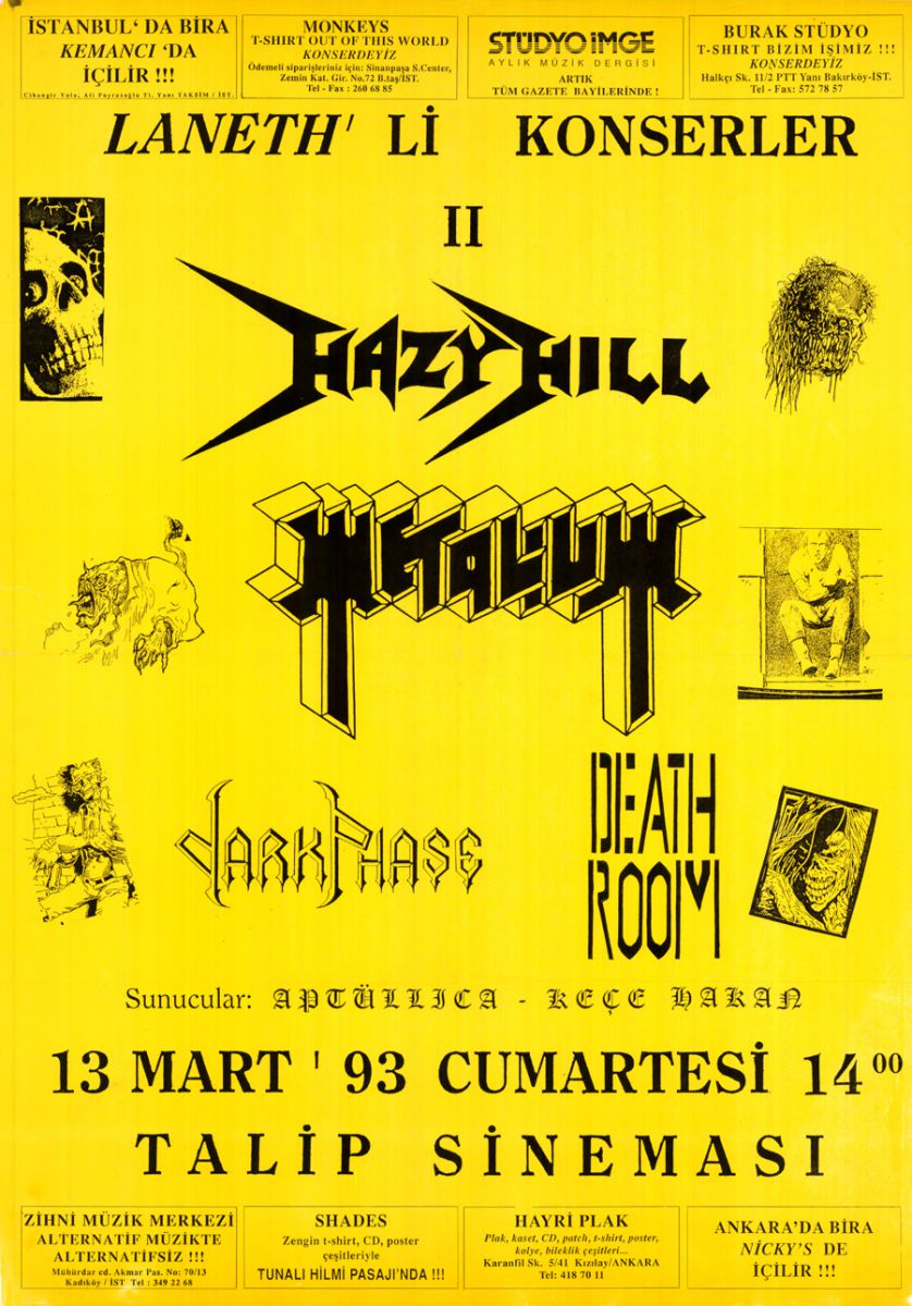 1993-03-13 Lanethli Konserler II (Hazy Hill, Metalium, Darkphase, Deathroom)
