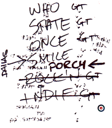 1996-11-19 Pearl Jam setlist (1)